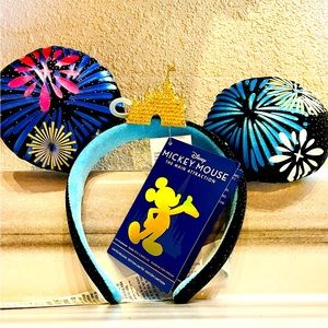 Disney Mickey mouse ear headband the main attraction fireworks december 12/12